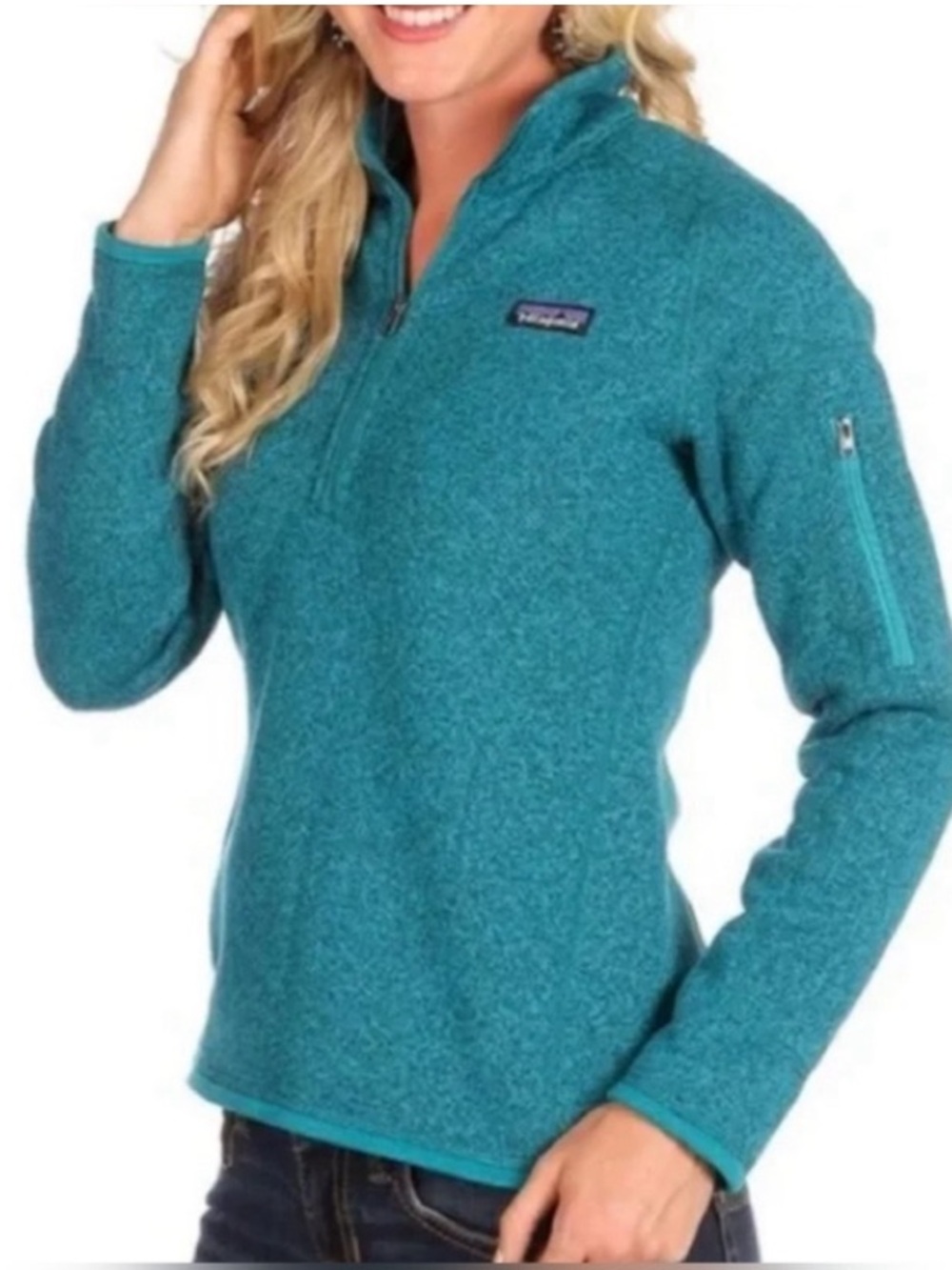 Patagonia Better Sweater® 1/4-Zip Fleece Pullover Teal Women’s Small Outdoor